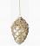 Glass Pinecone Ornament with Beaded Top