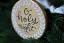Gold Oh Holy Night Hand Painted Ceramic Ornament