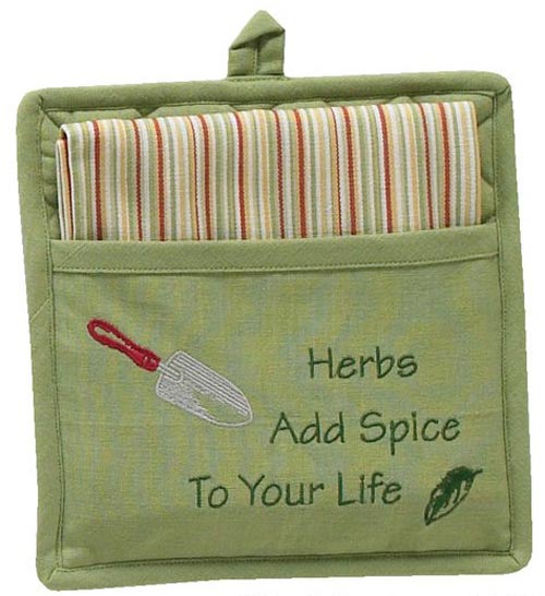 Herbs and Spice Pot Holder Set