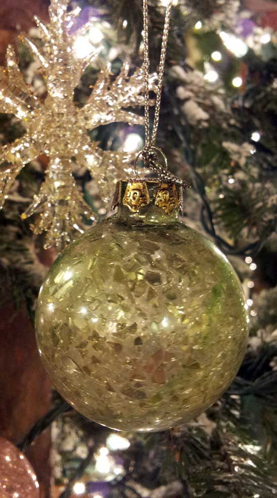 Green Broken Glass Ornament, by Ragon House