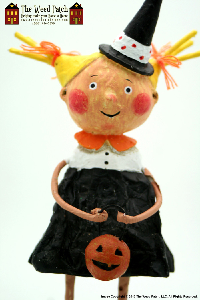 Halloween Girl Figurine w Party Hat 20693 Adorable Dora Lori Mitchell™ 
