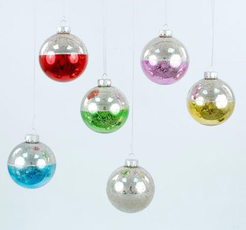 Antiqued Two Tone Ball Ornament, by One Hundred 80 Degrees