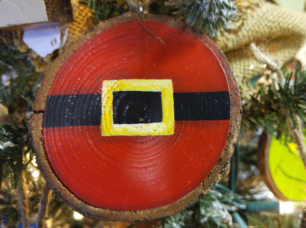Personalized Christmas Ornament Wood Slice Ornament
