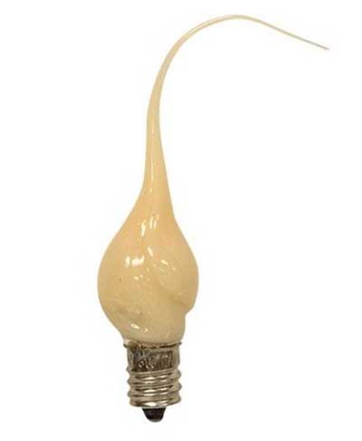 Primitive 3 Watt  Silicone Dipped Candle-Lite Light Bulb Candelabra Socket