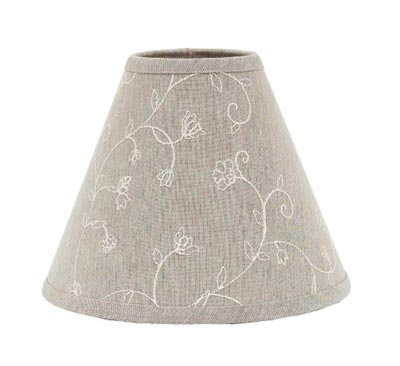 Candlewicking Taupe Lamp Shade - 12 inch