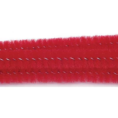 Red Chenille Stems, 6 mm (25 pack)