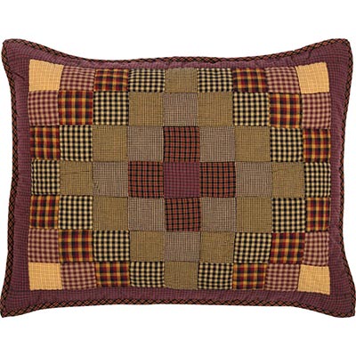 Heritage Farms Primitive Check Quilted Sham Standard