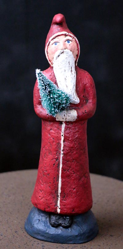 Santa with Bottlebrush Tree (Limited Edition)