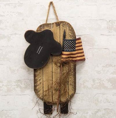 Lath Sheep Hanger with Flag