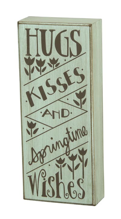 Springtime Wishes Box Sign