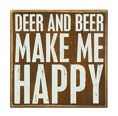 Deer and Beer Box Sign