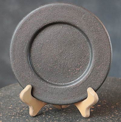Plain Primitive Plate - Black (6 inch)