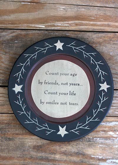 Count Your Life Plate