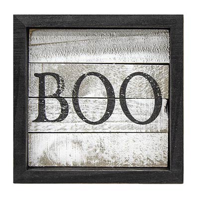 Boo Framed Sign