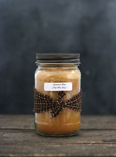 Cinnamon Bun Mason Jar Candle - 16 oz