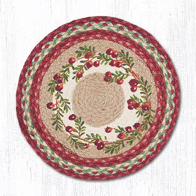 Cranberries Braided Placemat - Round