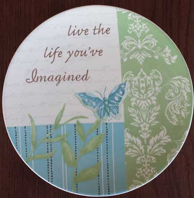 Serenity Butterfly Plate