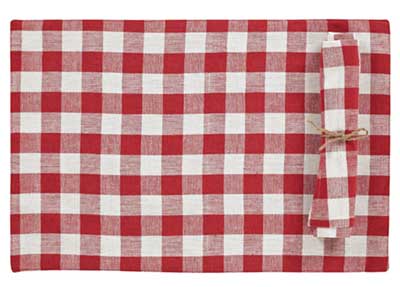 Buffalo Check Red Placemats (Set of 2)