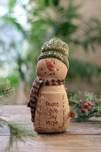 Peace Love Joy Hope Snowman