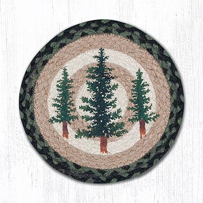 Tall Timbers Braided Tablemat - Round (10 inch)