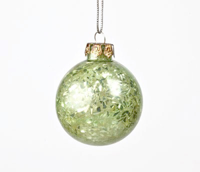 Broken Glass Ornament - Green