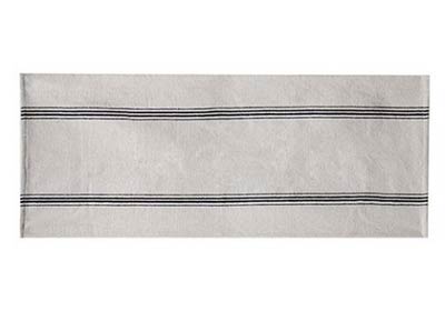 Tan with Black Stripe 35 inch Table Runner