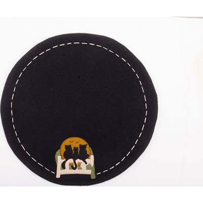 Cats on a Fence Candle Mat