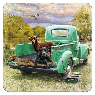 Pick up and Dogs Coaster