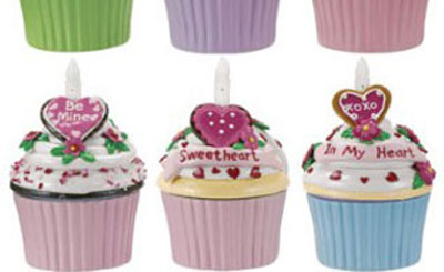 Sweetheart Blow-out Cupcake Trinket Box