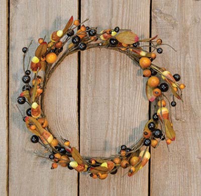 Primitive Candy Corn 6.5 inch Candle Ring