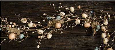 Bird's Egg & Burlap Garland - The Weed Patch