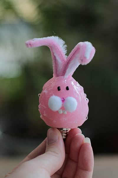 Vickie Jean's Bunny Head Light Bulb 3 Watt Silicone Dipped Easter 
