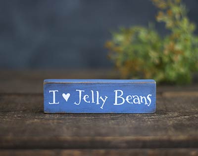 I Love Jellybeans Mini Stick Sign