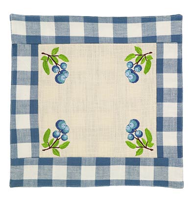 Blueberry Checked Tablemat