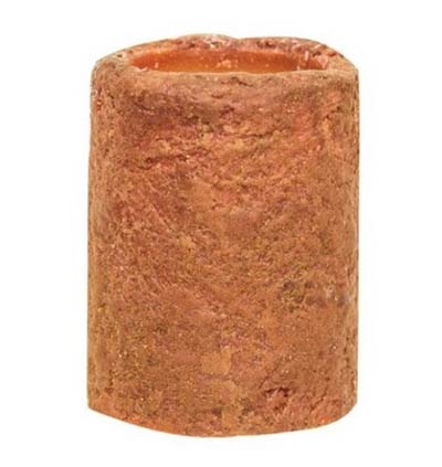 Orange Battery Pillar Candle - 4 x 3 inches