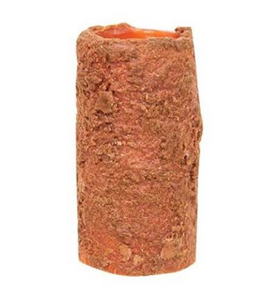 Orange Battery Pillar Candle - 4 x 2 inches