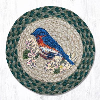 Blue Bird Braided Tablemat - Round (10 inch)