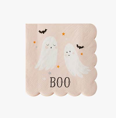 Boo Ghosts Paper Cocktail Napkins