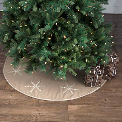 Pearlescent 48 inch Tree Skirt - The Weed Patch