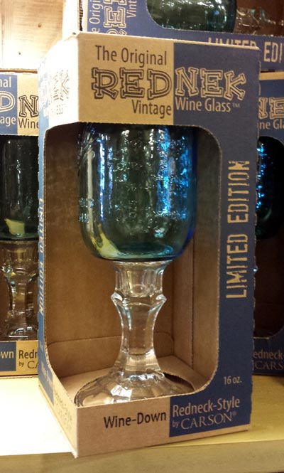 Rednek Vintage Wine Glass