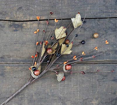 Fall Acorn Floral Pick