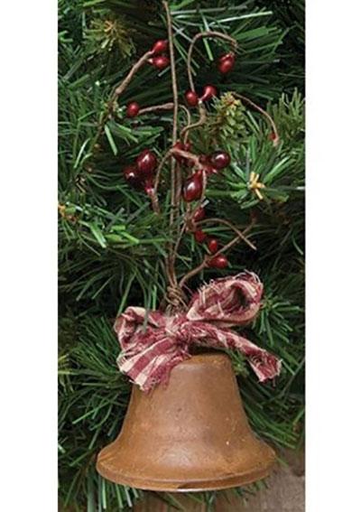 Liberty Bell Ornament with Pip Berries