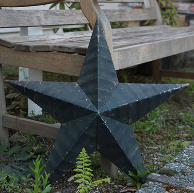 Amish Wall Star, 22 inch (Black)