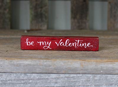 Be My Valentine Mini Stick Sign