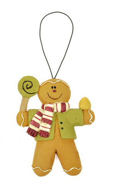 Gingerbread with Lollipop Ornament