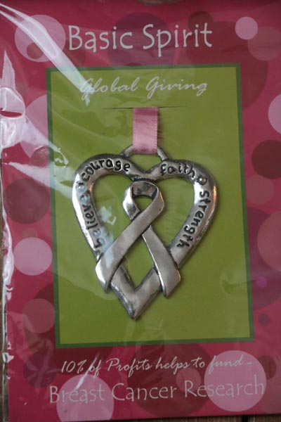 Heart Ribbon Global Giving Ornament