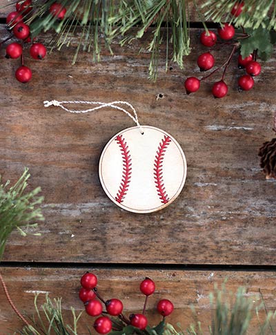 Baseball Ornament (Personalized) - Small