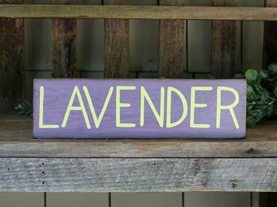 Lavender Wood Sign