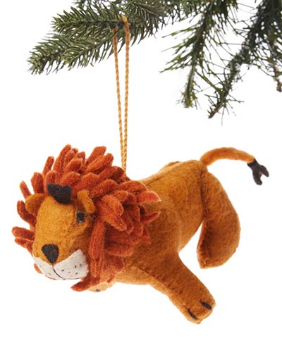 Lion Wool Ornament