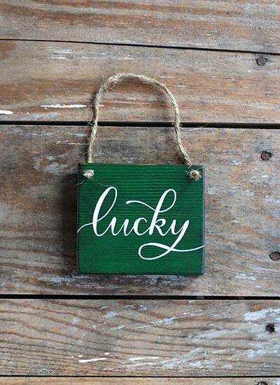 Lucky Sign Ornament